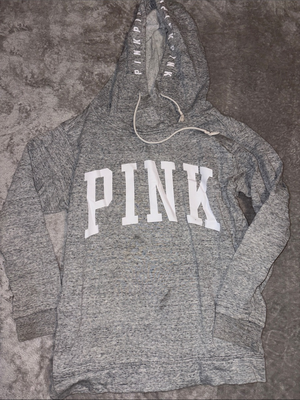 PINK Gray Pullover